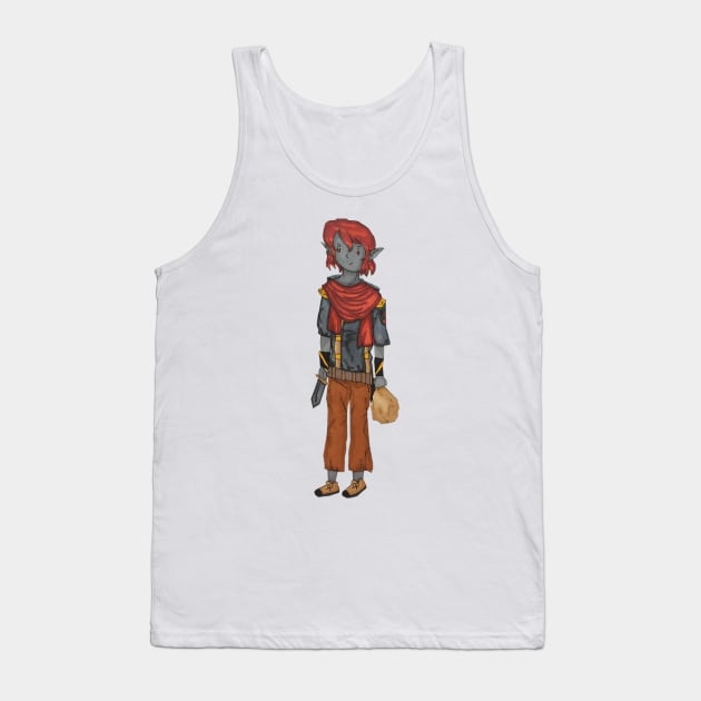 Character design poster thief Tank Top by Thedisc0panda